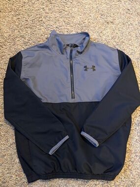 Under Armour Men’s Navy and Gray Quarter-Zip Performance Jacket